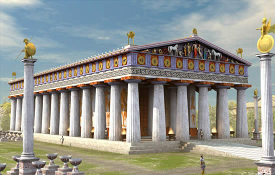 templo de zeus antes