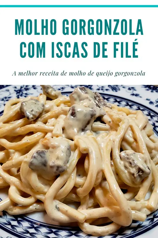 Filé com gorgonzola de colher