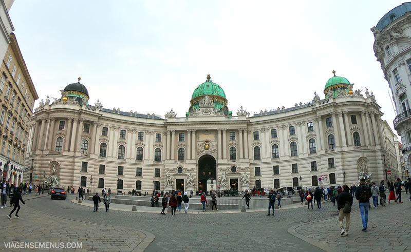 Museus em Viena - fachada do Palácio de Hofburg