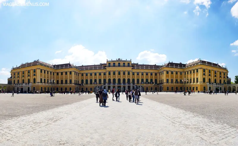 Museus em Viena - fachada do Palácio de Schonbrunn