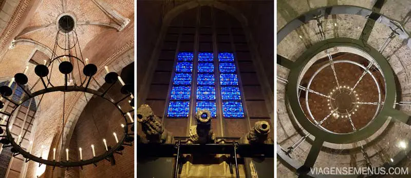 O que fazer em Utrecht, Holanda - Torre Dom (Dom Tower) - alguns detalhes de dentro da torre (lustres, janelas)