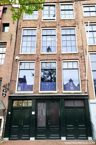 Anne Frank House - fachada do prédio da Casa da Anne Frank