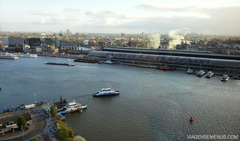 Vista do A'DAM Lookout, Amsterdã