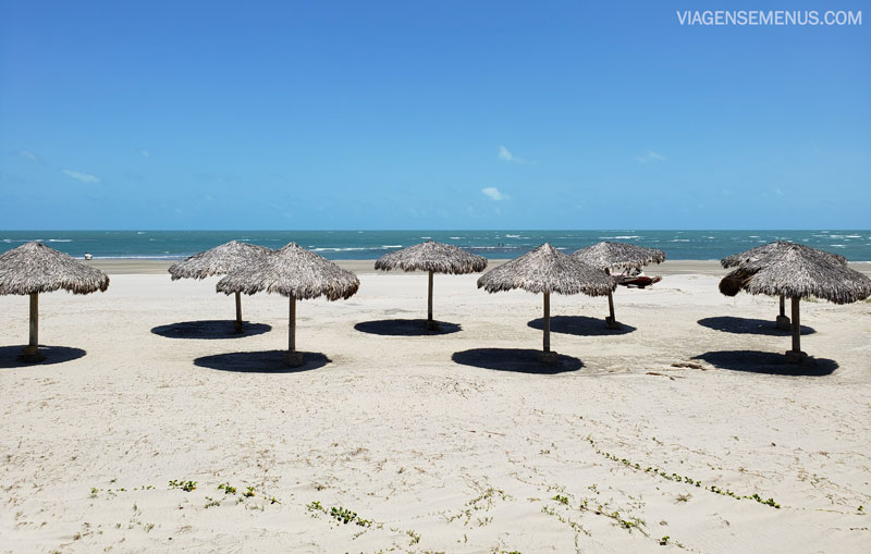 Hotel Vila Selvagem, Fortim, Ceará - imagem das palhoças de praia do hotel