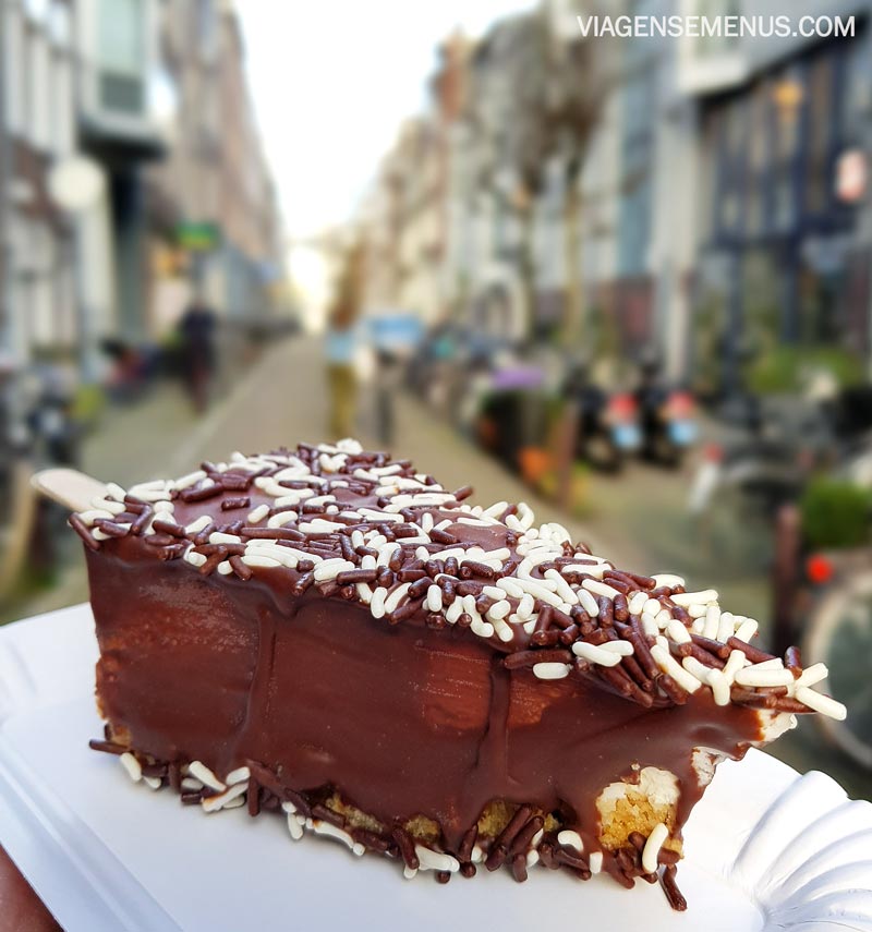 O que comer em Amsterdam - Picolé de Cheesecake da Cheesy Cakes