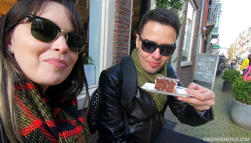 O que comer em Amsterdam - Picolé de Cheesecake da Cheesy Cakes