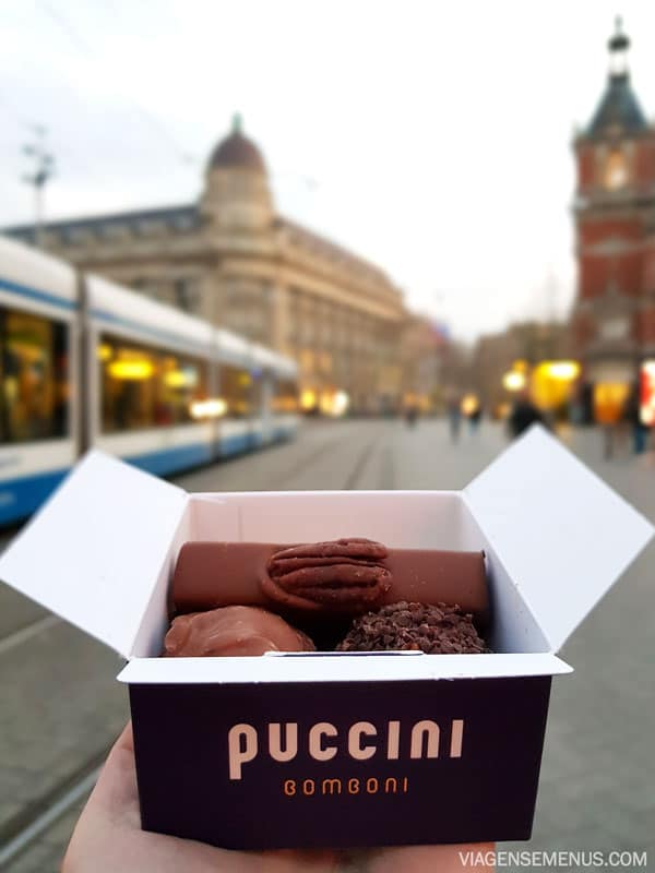O que comer em Amsterdam - chocolate da Puccini Bomboni