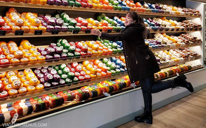 O que comer em Amsterdam - Queijo Edam Henri Willig - imagem interna da loja