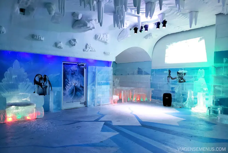 Icebar Fortaleza - espaço do bar de gelo