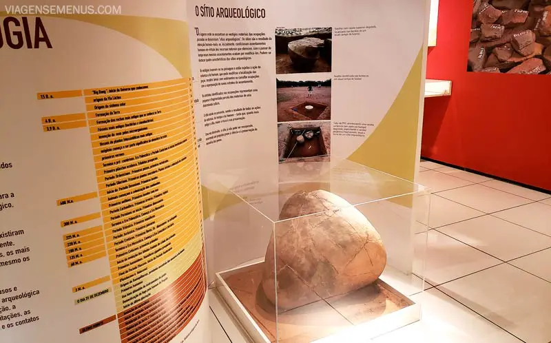 Museu Comunitário Serra do Evaristo - alguns artefatos encontrados nas escavações
