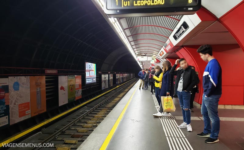 Estação de metrô em Vienna