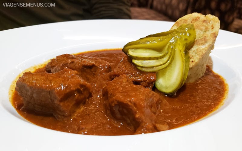 Viagem para Viena - goulash do Café Mozart