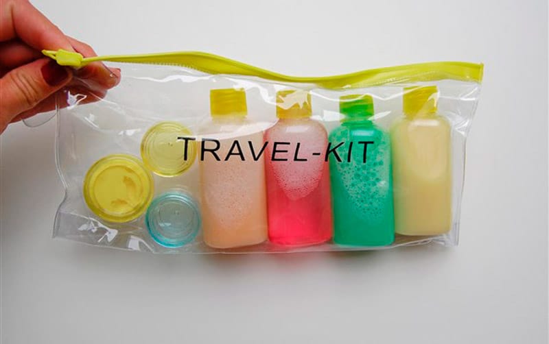 Exemplo de frascos no ziplock