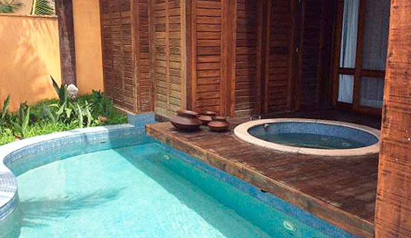 Zorah Beach Hotel, Praia de Guajiru, Ceará - banheiro bangalô