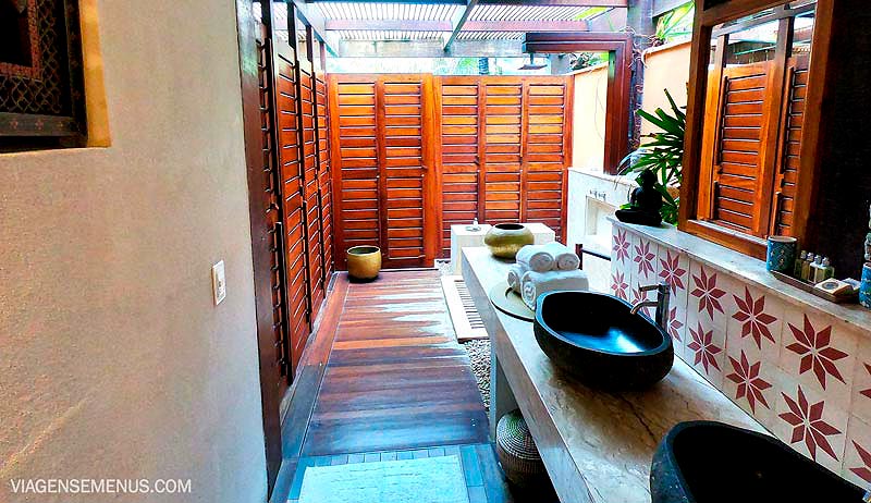 Zorah Beach Hotel, Praia de Guajiru, Ceará - banheiro vila