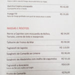 Restaurante Zorah Beach cardápio