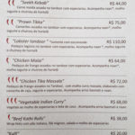 Restaurante Zorah Beach cardápio