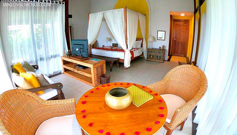 Zorah Beach Hotel, Praia de Guajiru, Ceará - quarto bangalô