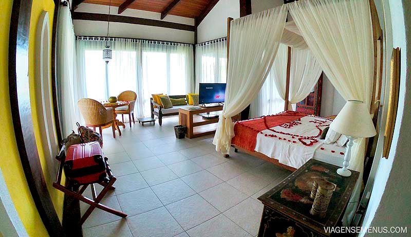 Zorah Beach Hotel, Praia de Guajiru, Ceará - quarto bangalô
