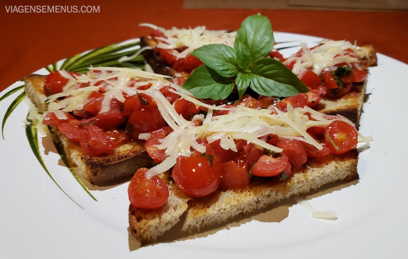 Onde comer em Flecheiras - Nonô Restaurante - bruschettas