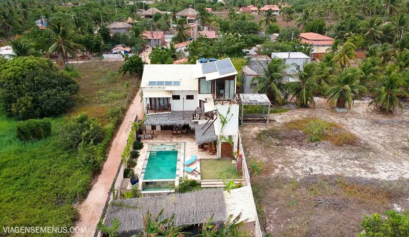 Vila Harmonia, Praia do Preá - imagem da casa vista do alto