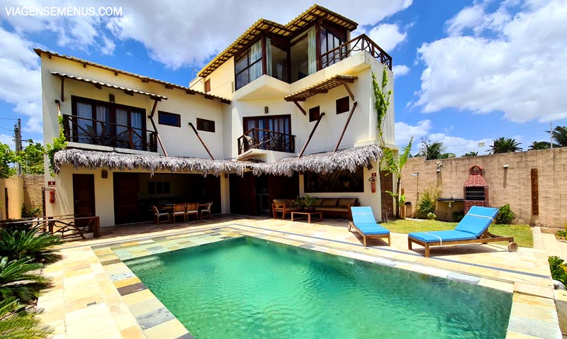 Vila Harmonia, Praia do Preá - imagem da casa vista de fora, da piscina