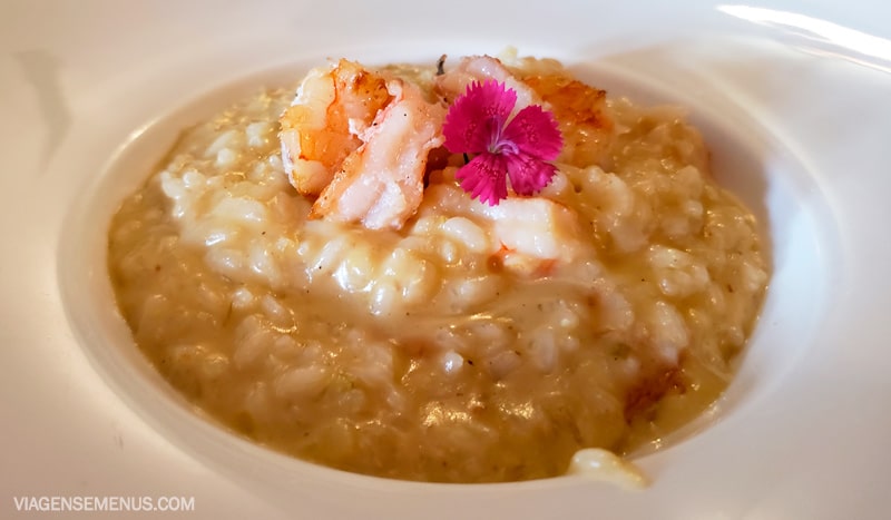 Risoto de camarão do restaurante Confraria do Sabor em Campos do Jordão
