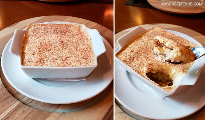 Tiramisù do restaurante Elio Cucina em Campos do Jordão
