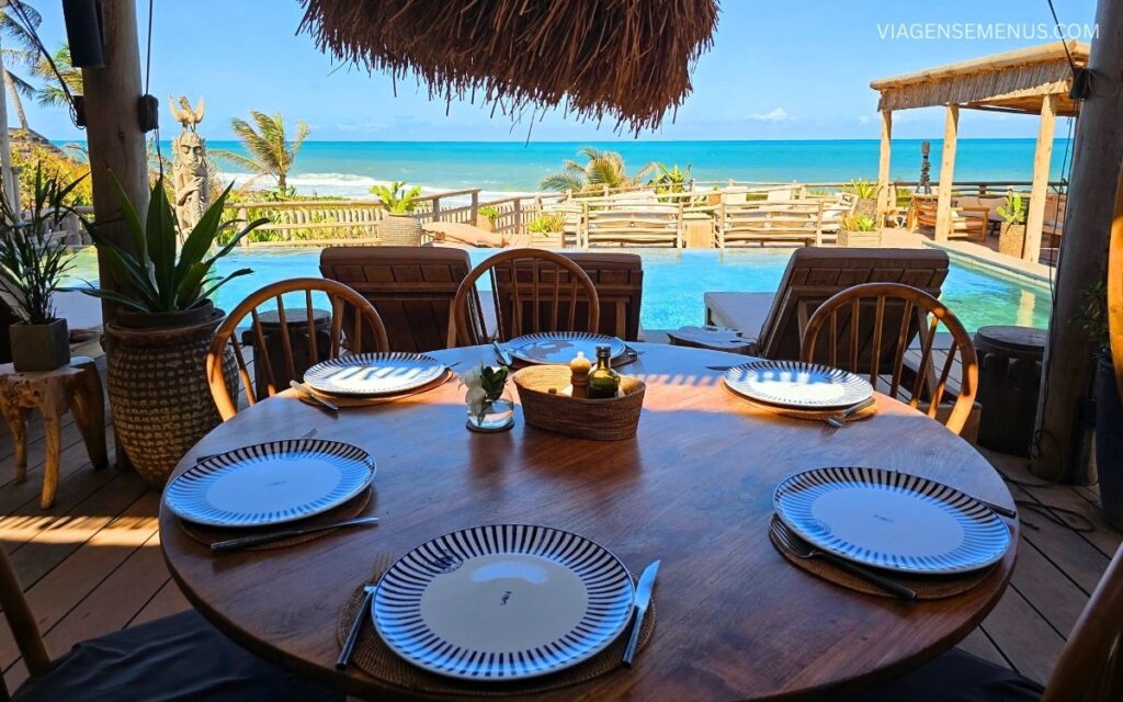 Hotel Filha da Lua, em Pipa, RN - hotel de luxo e ecossustentável - restaurante Filha da Lua